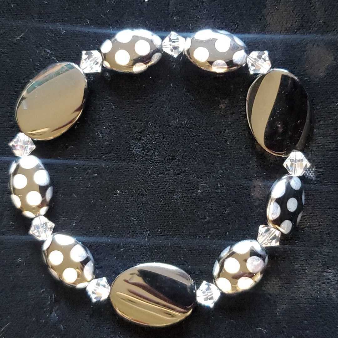 Black & Polka Dots Bracelet
